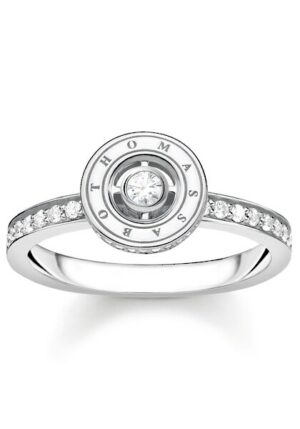 THOMAS SABO Fingerring »Kreis mit weißen Steinen silber