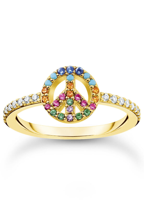 THOMAS SABO Fingerring »Peace gold