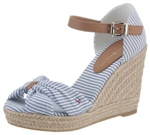 Tommy Hilfiger Keilsandalette »BASIC SEERSUCKER HIGH WEDGE«