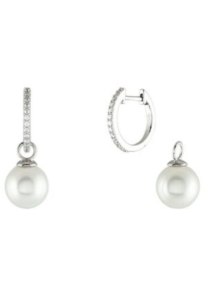 UNIKE JEWELLERY Paar Creolen »HOOP CLASSY PEARL