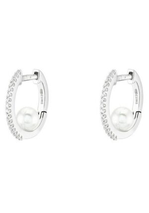 UNIKE JEWELLERY Paar Creolen »HOOP GLOW PEARLS SIMPLE