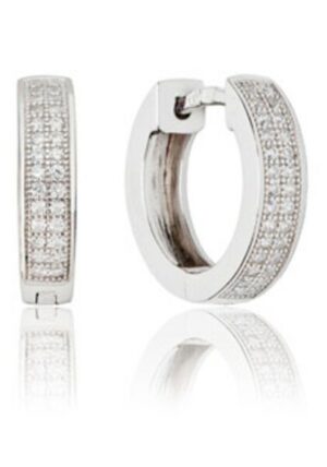 UNIKE JEWELLERY Paar Creolen »HOOP INFINITY WHITE