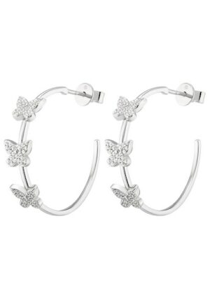 UNIKE JEWELLERY Paar Creolen »HOOP MIX&MATCH BUTTERFLY SCHMETTERLING