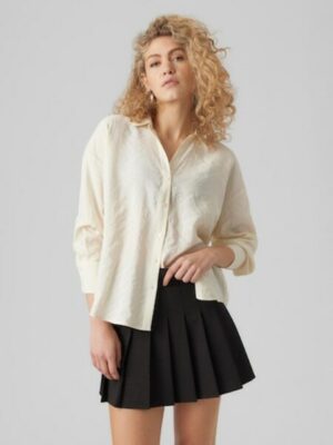 Vero Moda Hemdbluse »VMQUEENY LS OVERSIZE SHIRT WVN GA NOOS«