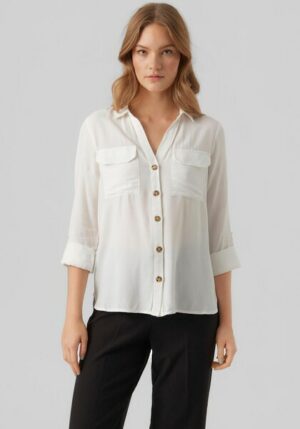 Vero Moda Langarmbluse »VMBUMPY L/S SHIRT NEW WVN GA NOOS«