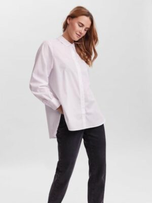 Vero Moda Longbluse »VMELLA L/S BASIC SHIRT NOOS«