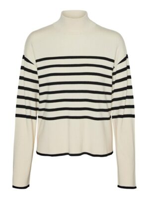 Vero Moda Strickpullover »VMNEWHAPPINESS LS HIGHNK PULLOVER GA BOO«