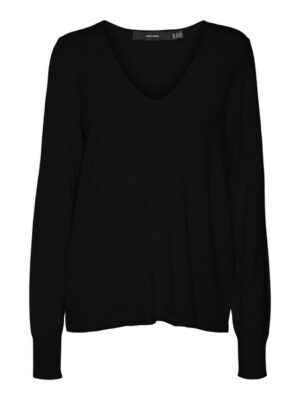 Vero Moda V-Ausschnitt-Pullover »VMHAPPINESS LS V-NECK PULLOVER GA BOO«