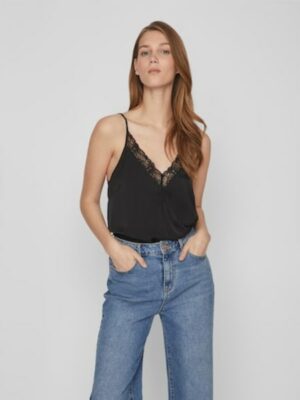 Vila Spaghettitop »VICAVA V-NECK LACE SINGLET- NOOS«