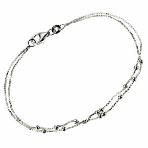 Vivance Armband »925/- Sterling Silber zweireihig«