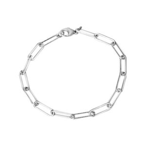 Vivance Armband »925/- Sterlingsilber Gliederarmband glanz rhodiniert 19 cm«