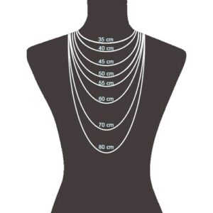 Vivance Collierkettchen »925/- Sterling Silber Panzerkette diamantiert 80 cm«