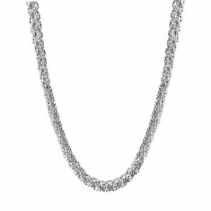 Vivance Collierkettchen »925/- Sterling Silber rhodiniert Kugelkette«