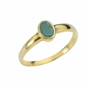 Vivance Fingerring »375/- Gelbgold mit Smaragd«