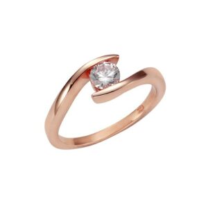 Vivance Fingerring »925 Silber rosé vergoldet Zirkonia«