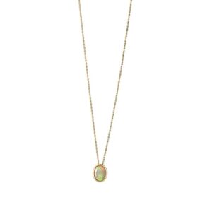 Vivance Kette mit Anhänger »585/- Gelbgold glanz oval Opal«