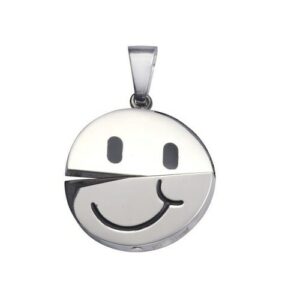 Vivance Kette mit Anhänger »Edelstahl Smiley«