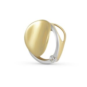 Vivance Kettenanhänger »333/- Gelbgold bicolor Zirkonia«