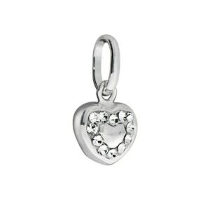 Vivance Kettenanhänger »925/- Sterling Silber Kristall weiß«