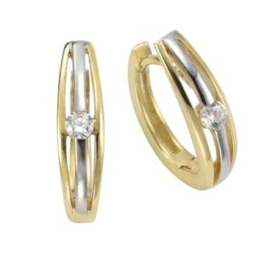 Vivance Paar Creolen »333/- Gelbgold Zirkonia«