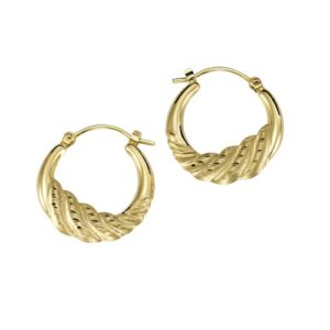 Vivance Paar Creolen »333 Gold diamantiert 20mm«