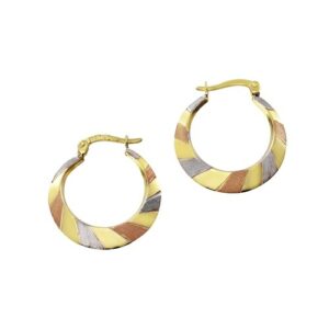 Vivance Paar Creolen »333 Gold mehrfarbig 21mm«