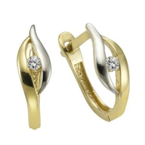 Vivance Paar Creolen »375/- Gelbgold bicolor 2x Zirkonia«