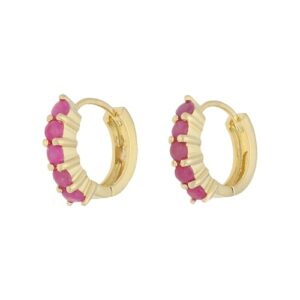 Vivance Paar Creolen »stylish rubies«