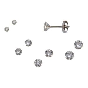 Vivance Paar Ohrstecker »925 Silber Set 3 Paar 3mm«