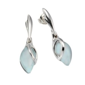 Vivance Paar Ohrstecker »925/- Sterling Silber Aqua-Achat«