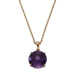 Zeeme Kette mit Anhänger »925 Sterling Silber Amethyst«